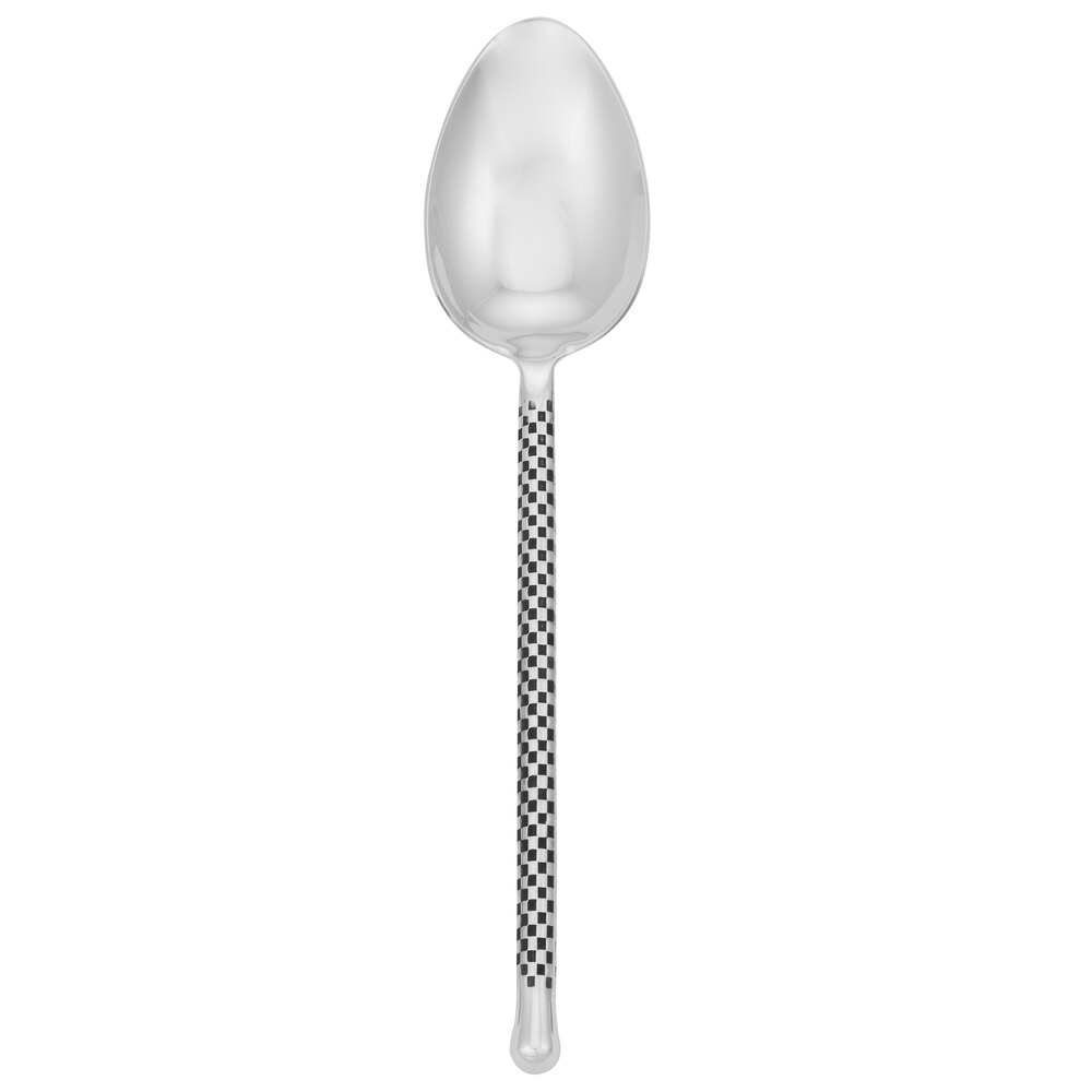 Walco Charred from Steelite International WLCHAR03 10 1/2" 18/10 Stainless Steel Extra Heavy Weight Tablespoon / Serving Spoon - 12/Case