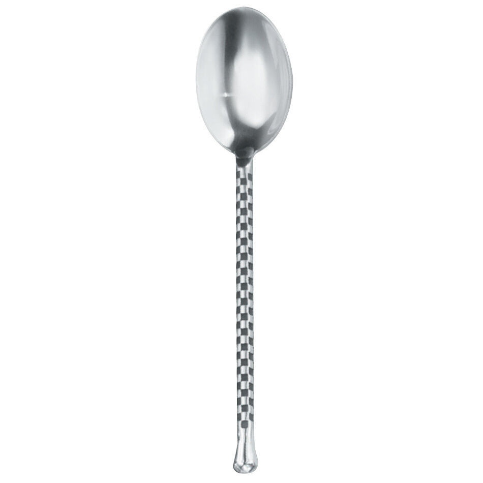 Walco Charred from Steelite International WLCHAR01 7 3/8" 18/10 Stainless Steel Extra Heavy Weight Teaspoon - 12/Case