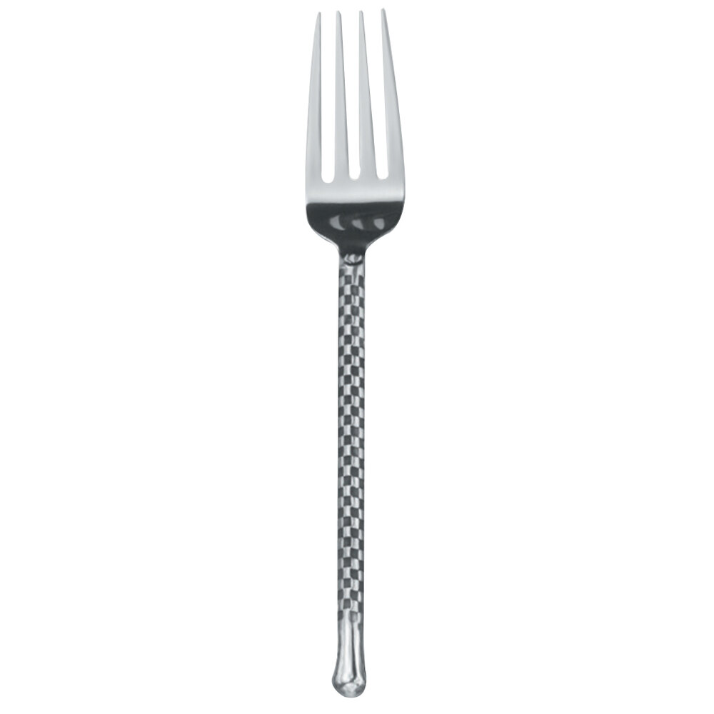 Walco Charred from Steelite International WLCHAR05 8 1/4" 18/10 Stainless Steel Extra Heavy Weight Dinner Fork - 12/Case