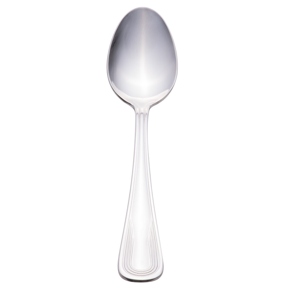 Libbey 129 001 Reflections 6 3/8" 18/0 Stainless Steel Heavy Weight Teaspoon - 36/Case