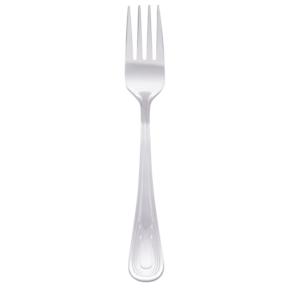 Libbey 129 038 Reflections 6 1/2" 18/0 Stainless Steel Heavy Weight Salad Fork - 36/Case