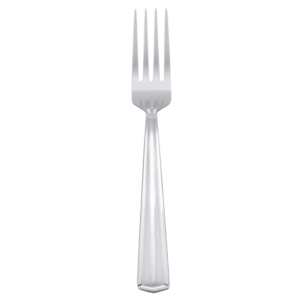 Libbey 146 030 Vermont 7 3/4" 18/0 Stainless Steel Heavy Weight Utility / Dessert Fork - 36/Case