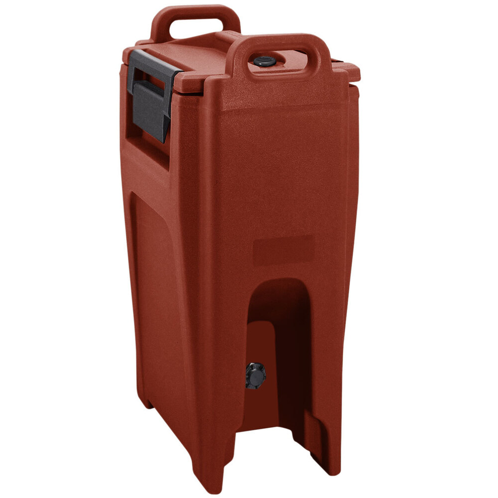 Cambro UC500PL402 Ultra Camtainer® 5.25 Gallon Brick Red Insulated Soup Carrier