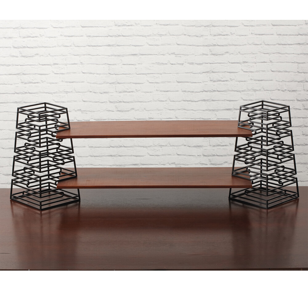 GET RISER-SET-M Elevation 9" x 9" x 17" Black Metal Riser Set