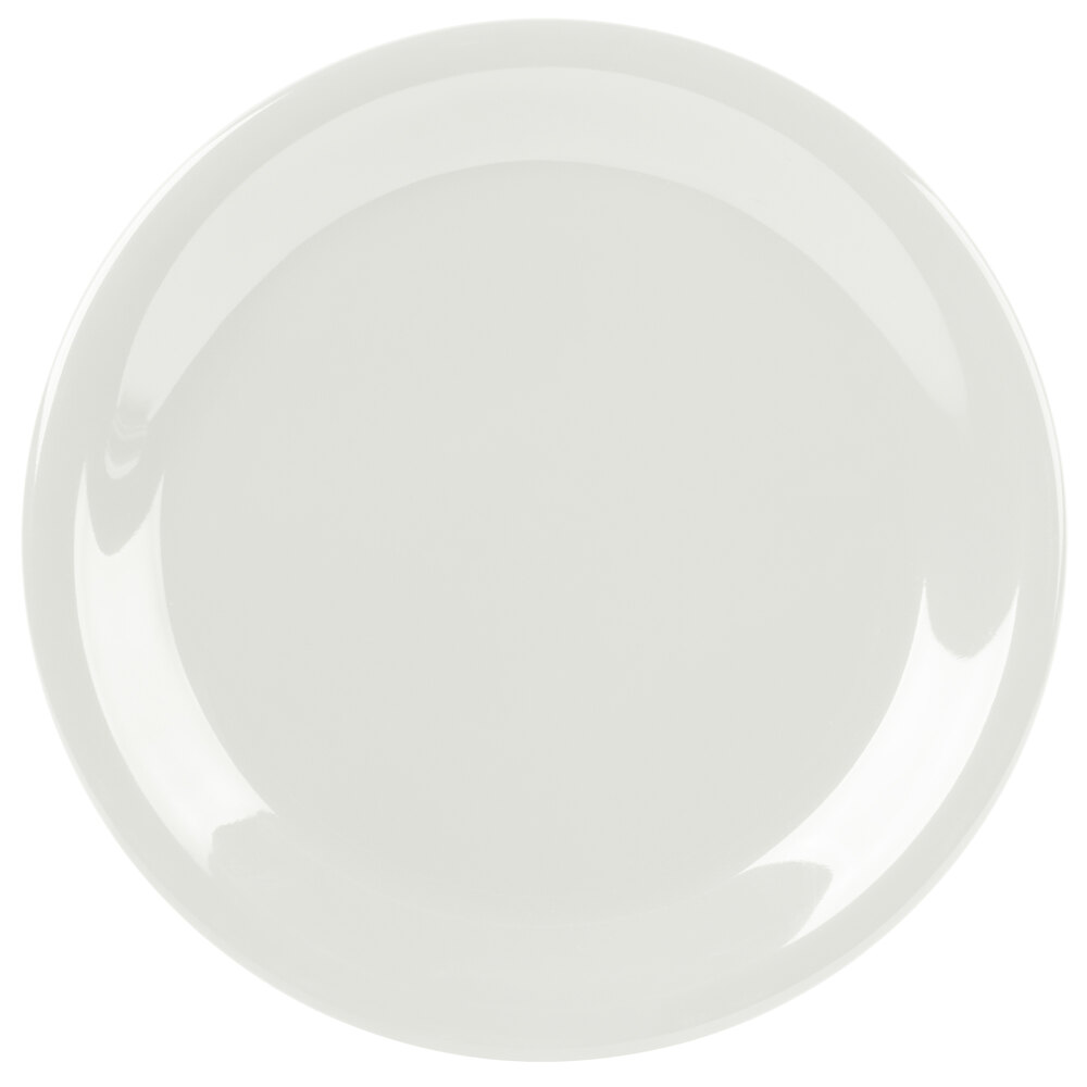 Carlisle 3300642 Sierrus 7 1/4" Bone Narrow Rim Melamine Salad Plate - 48/Case