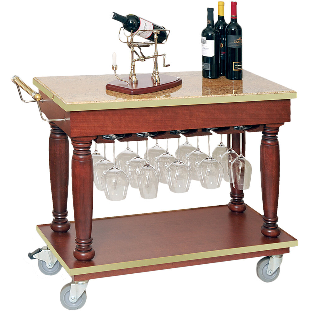 Bon Chef 50174 38" x 18" x 32" Wine / Beverage Cart