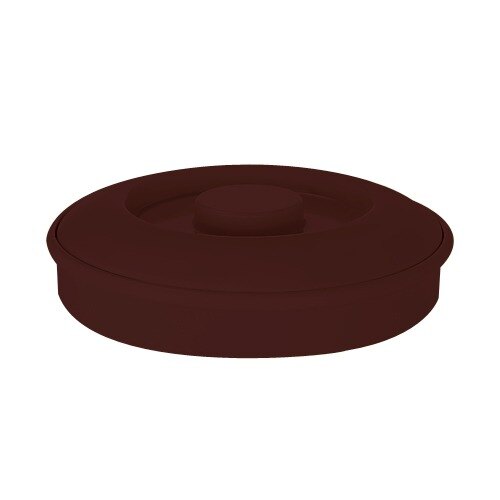 GET TS-800 Brown 7 3/4" Melamine Tortilla Server with Lid - 24/Case
