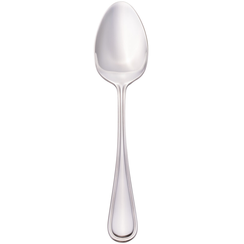Walco Pacific Rim from Steelite International WLPAC07 7 1/16" 18/10 Stainless Steel Extra Heavy Weight Dessert Spoon - 24/Case