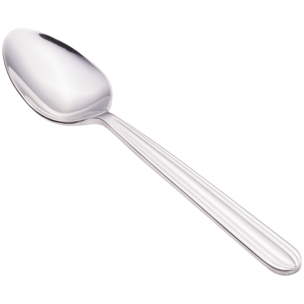 Walco Maremma from Steelite International WL4007 7 1/8" 18/0 Stainless Steel Heavy Weight Dessert Spoon - 12/Case