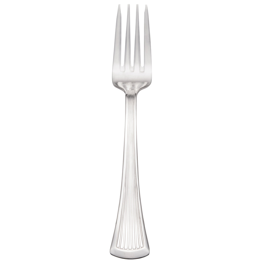 Walco Bosa Nova from Steelite International WL1806 7 1/8" 18/0 Stainless Steel Heavy Weight Salad Fork - 36/Case