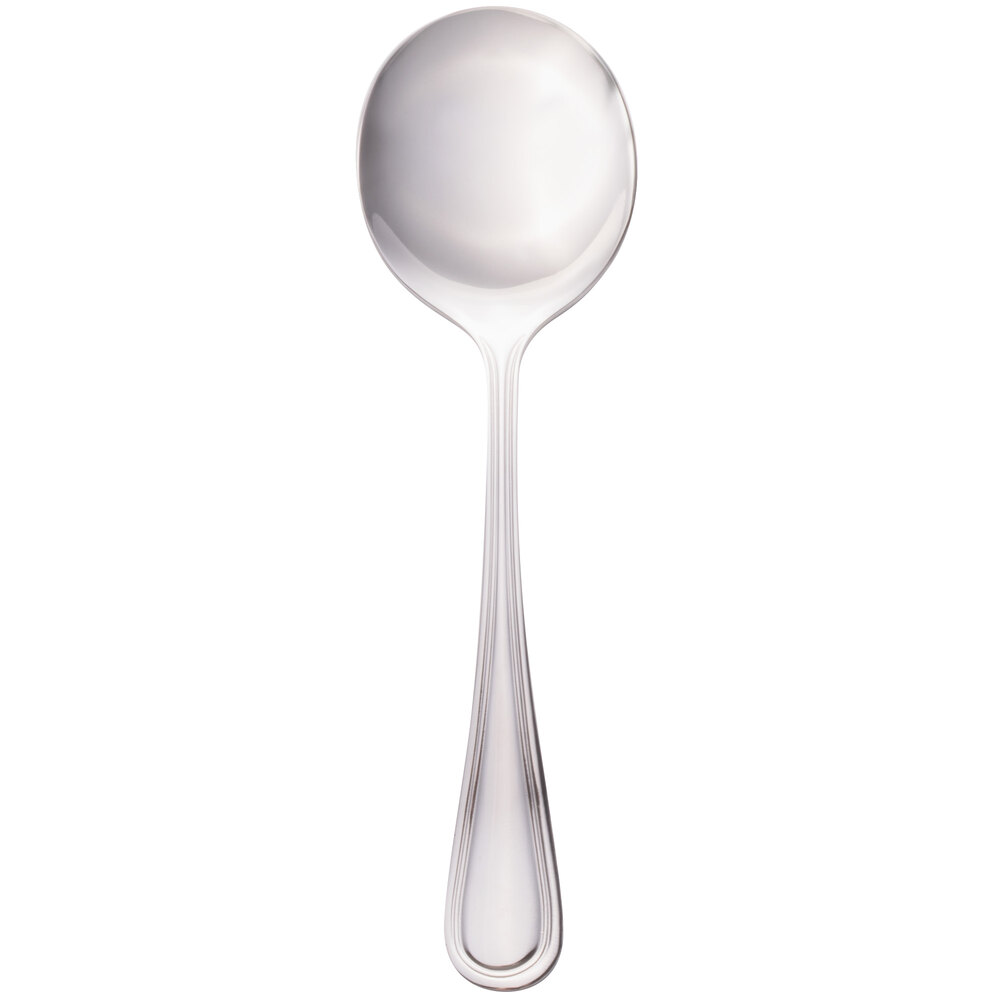 Walco Pacific Rim from Steelite International WLPAC12 5 3/4" 18/10 Stainless Steel Extra Heavy Weight Bouillon Spoon - 24/Case