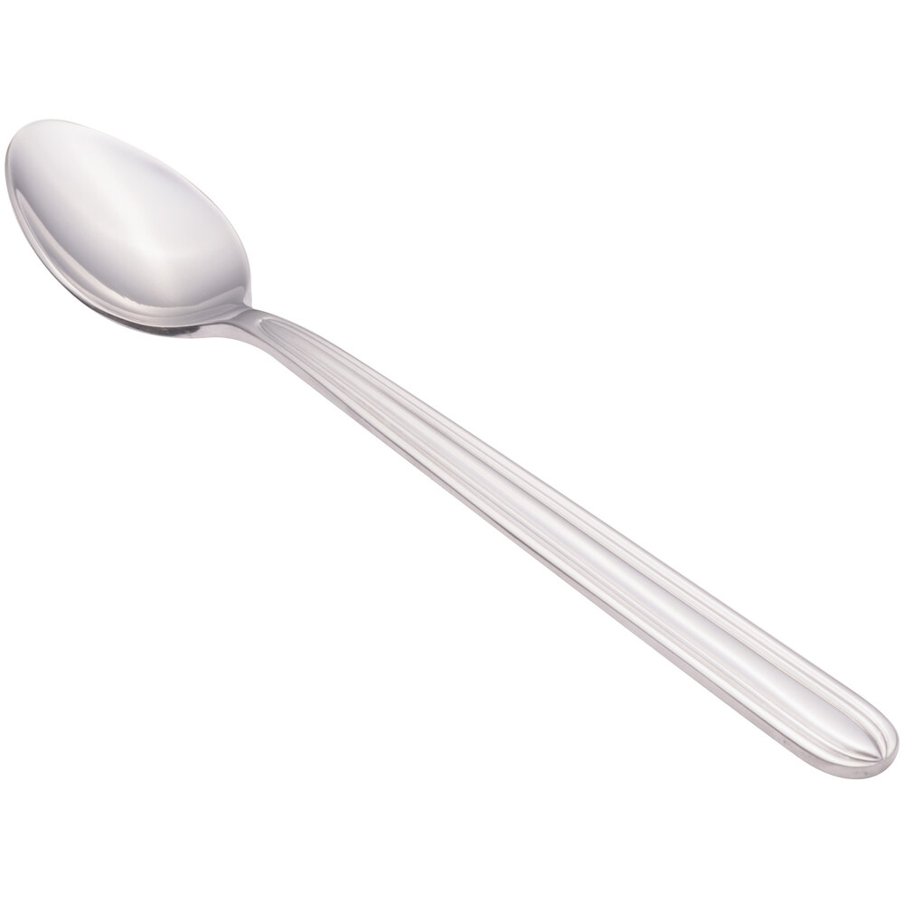 Walco Maremma from Steelite International WL4004 7 7/8" 18/0 Stainless Steel Heavy Weight Iced Tea Spoon - 12/Case