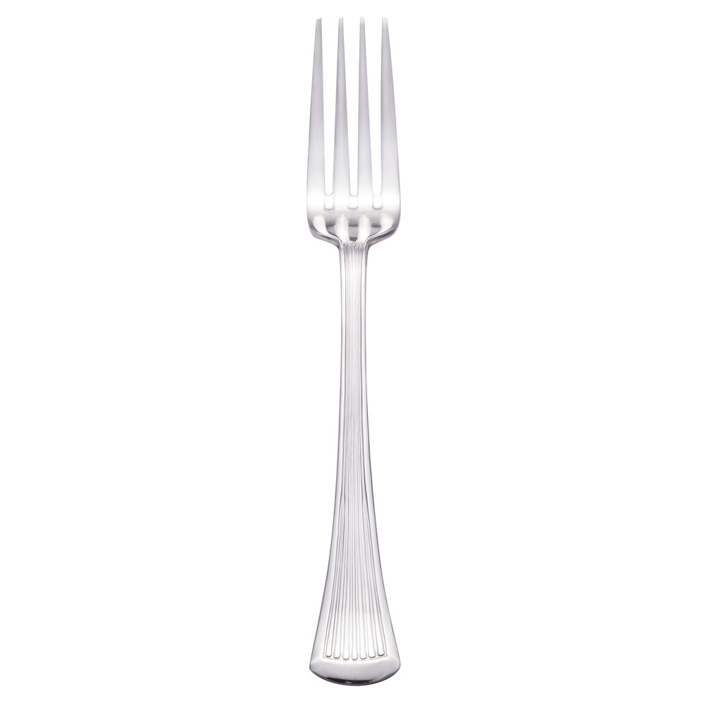 Walco Bosa Nova from Steelite International WL18051 8 1/4" 18/0 Stainless Steel Heavy Weight European Table Fork - 36/Case