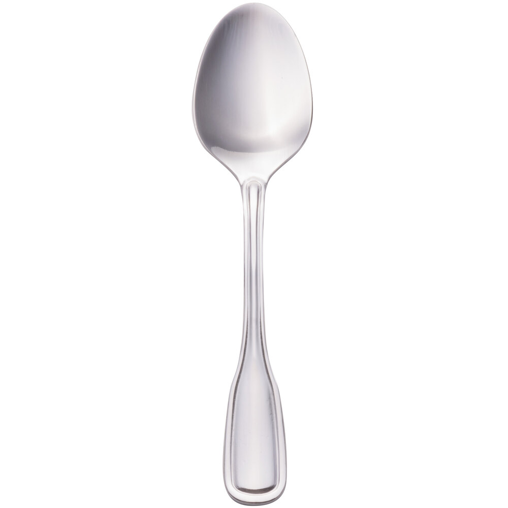 Walco Saville from Steelite International WL6629 4 3/4" 18/0 Stainless Steel Heavy Weight Demitasse Spoon - 24/Case