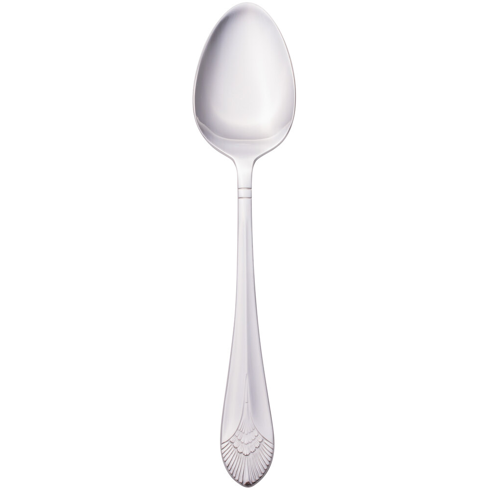 Walco Meteor from Steelite International WL7003 8 1/2" 18/0 Stainless Steel Heavy Weight Tablespoon / Serving Spoon - 12/Case