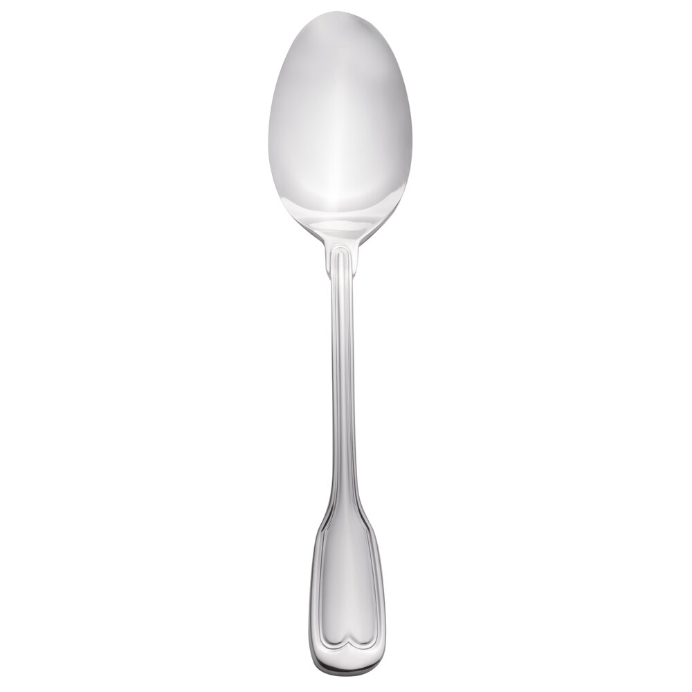 Walco Luxor from Steelite International WL9307 6 15/16" 18/10 Stainless Steel Extra Heavy Weight Dessert Spoon - 24/Case