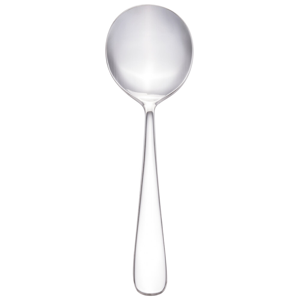 Walco Star from Steelite International WL0812 7" 18/10 Stainless Steel Extra Heavy Weight Bouillon Spoon - 12/Case