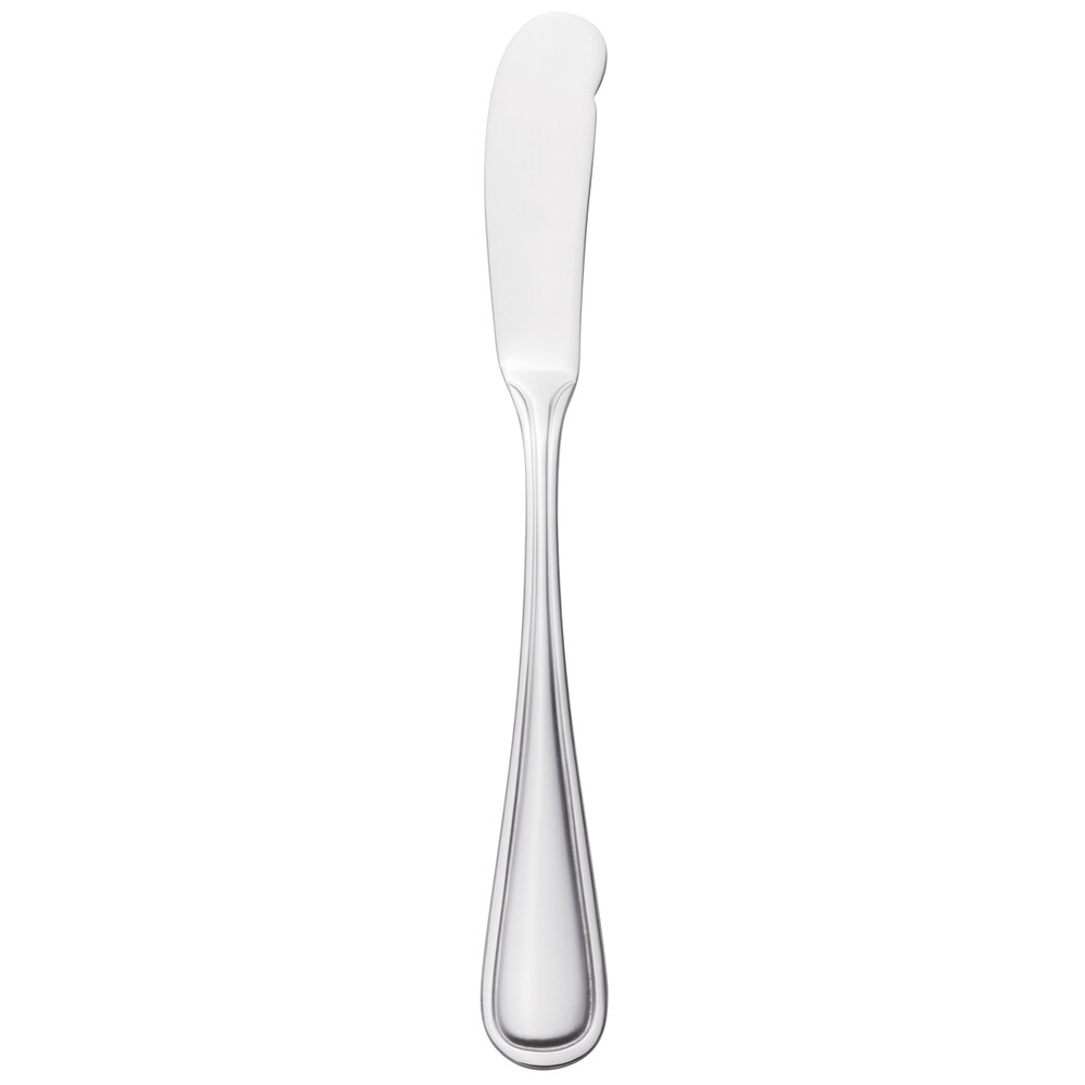 Walco Balance from Steelite International WL7911 7" 18/0 Stainless Steel Heavy Weight Solid Handle Butter Knife - 12/Case