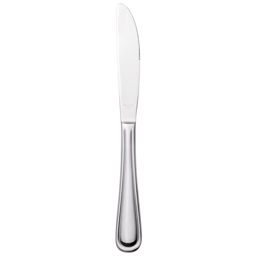 Walco Balance from Steelite International WL7945 9" 18/0 Stainless Steel Heavy Weight Dinner Knife - 12/Case