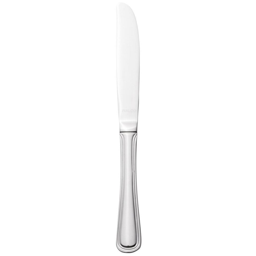 Walco Pacific Rim from Steelite International WLPAC11 7" 18/10 Stainless Steel Extra Heavy Weight Solid Handle Butter Knife - 12/Case