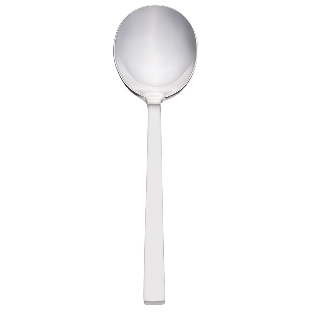 Walco Semi from Steelite International WL0912 7" 18/10 Stainless Steel Extra Heavy Weight Bouillon Spoon - 12/Case