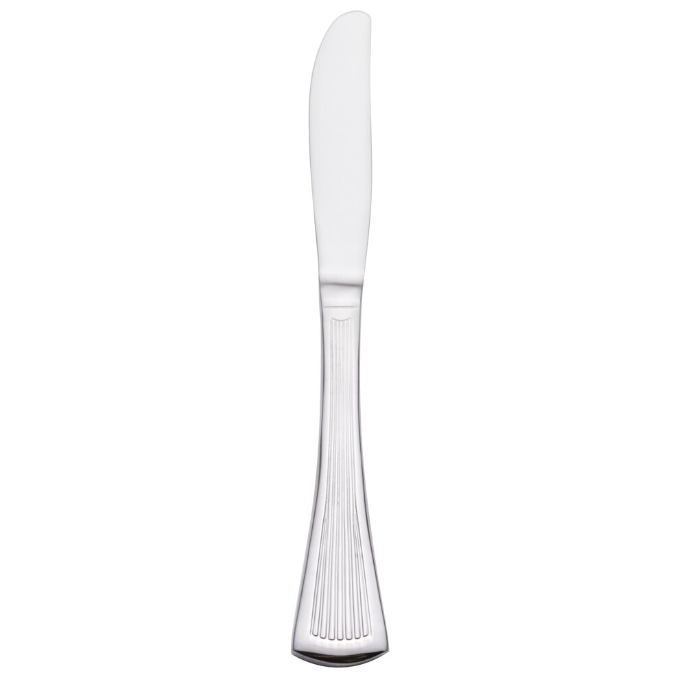 Walco Bosa Nova from Steelite International WL1811 7 1/2" 18/0 Stainless Steel Heavy Weight Butter Knife - 36/Case