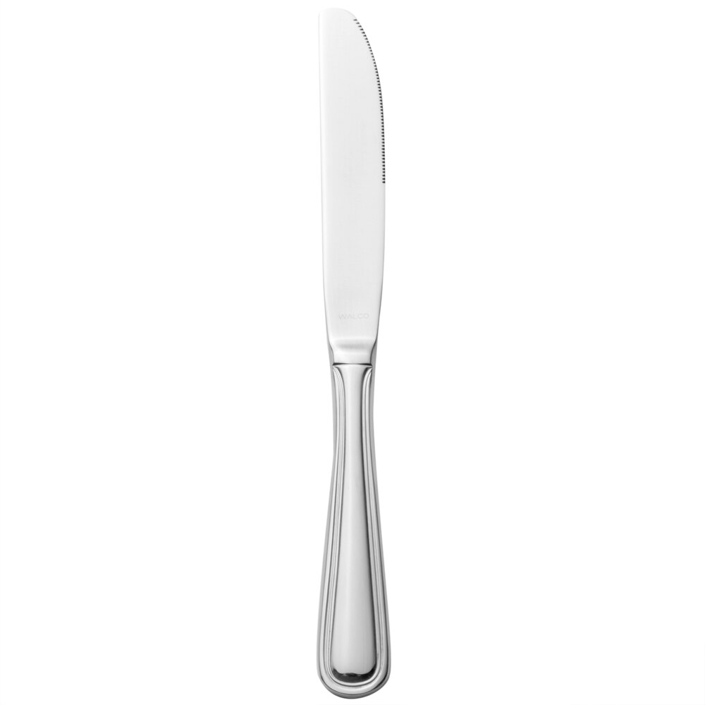 Walco Pacific Rim from Steelite International WLPAC451 9 1/2" 18/10 Stainless Steel Extra Heavy Weight European Table Knife - 12/Case