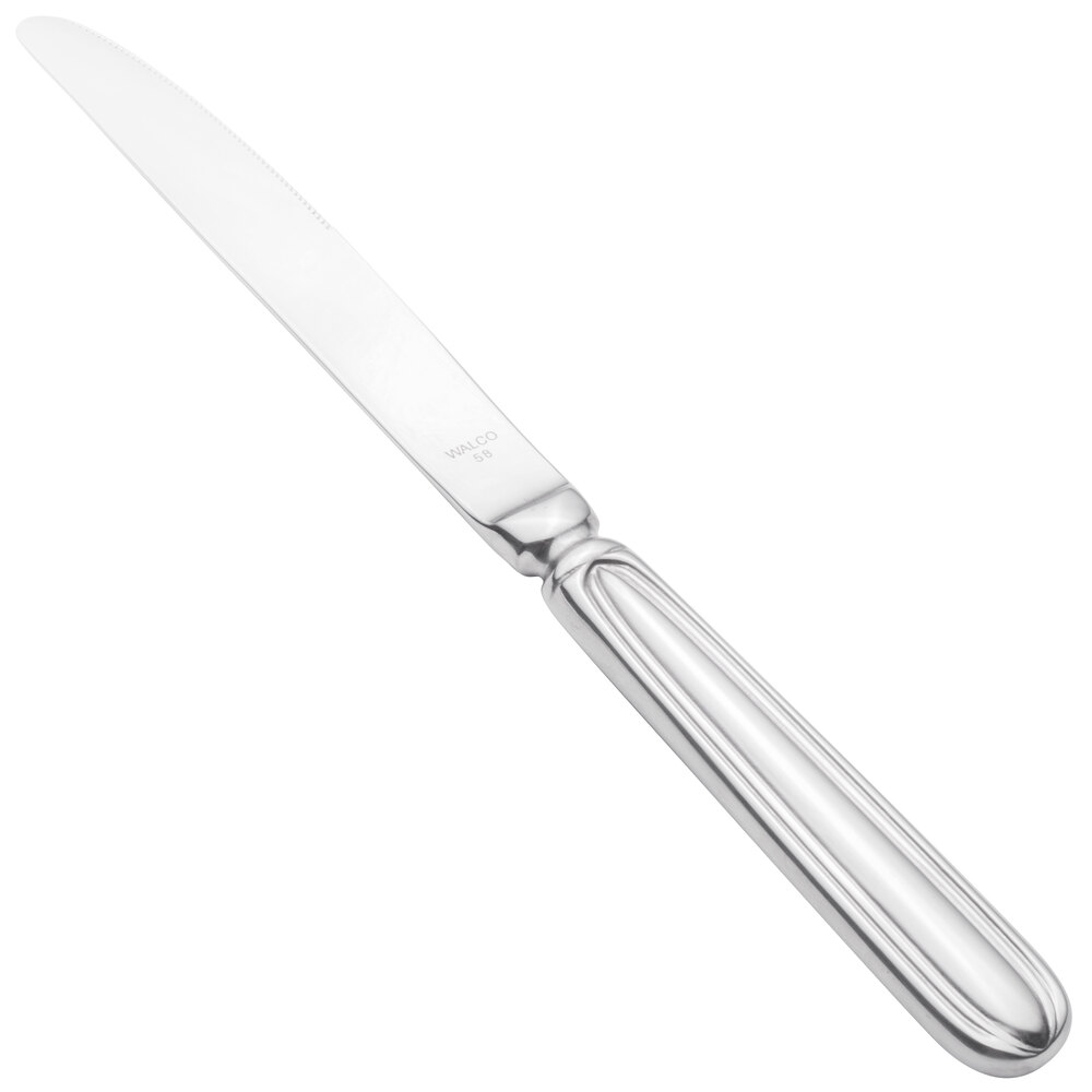 Walco Maremma from Steelite International WL40451 9 13/16" 18/0 Stainless Steel Heavy Weight European Table Knife - 12/Case