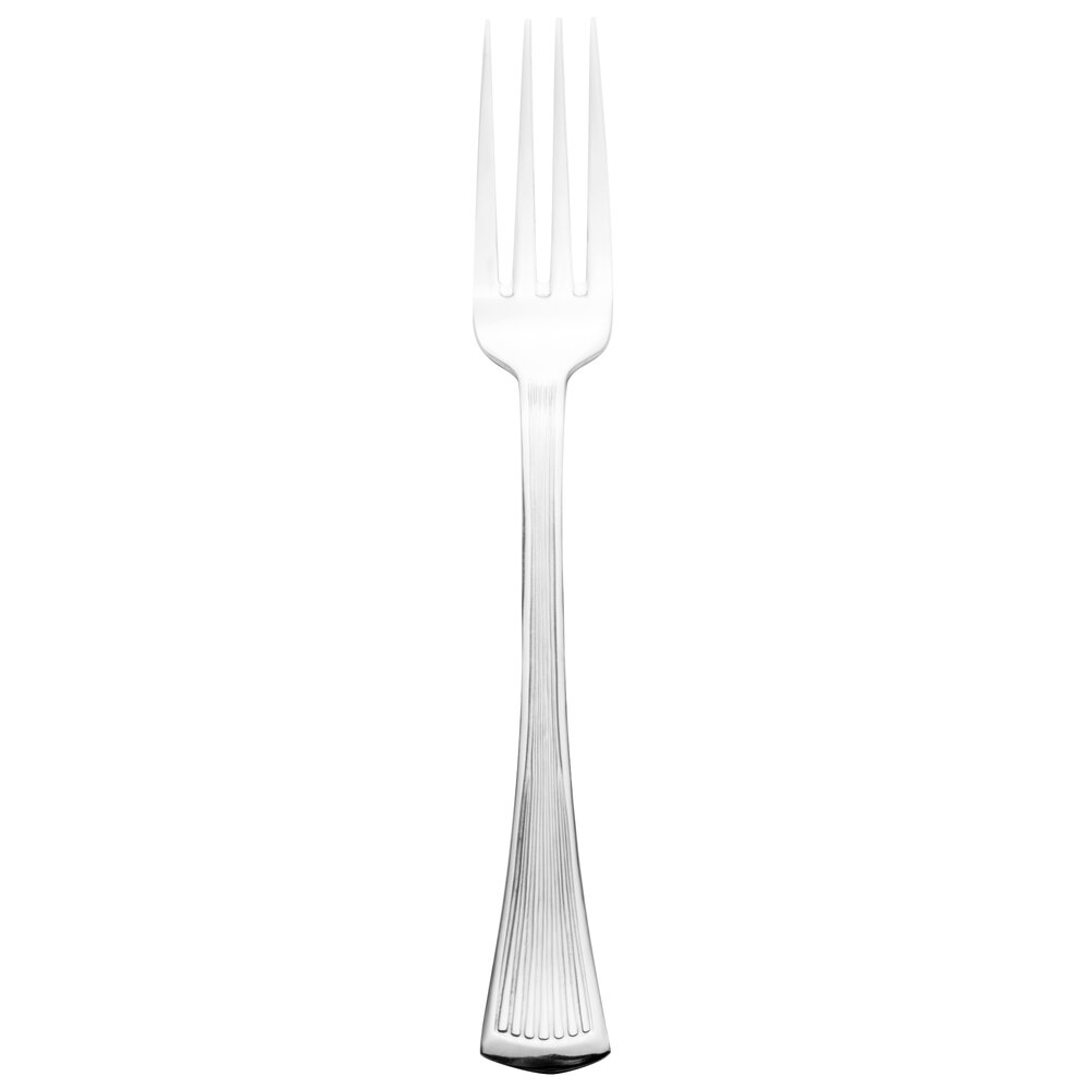 Walco Bosa Nova from Steelite International WL1805 7 11/16" 18/0 Stainless Steel Heavy Weight Dinner Fork - 36/Case