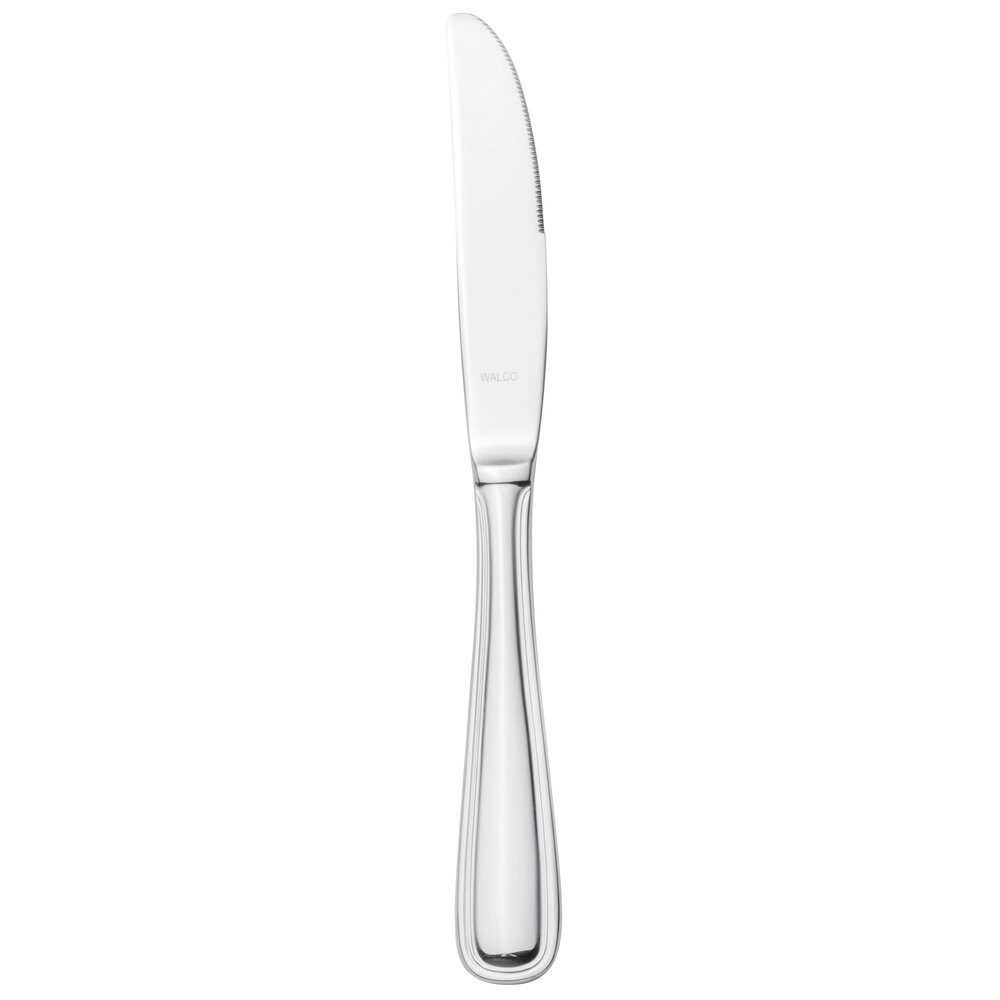 Walco Ultra from Steelite International WL9645 8 13/16" 18/10 Stainless Steel Extra Heavy Weight Dinner Knife - 12/Case