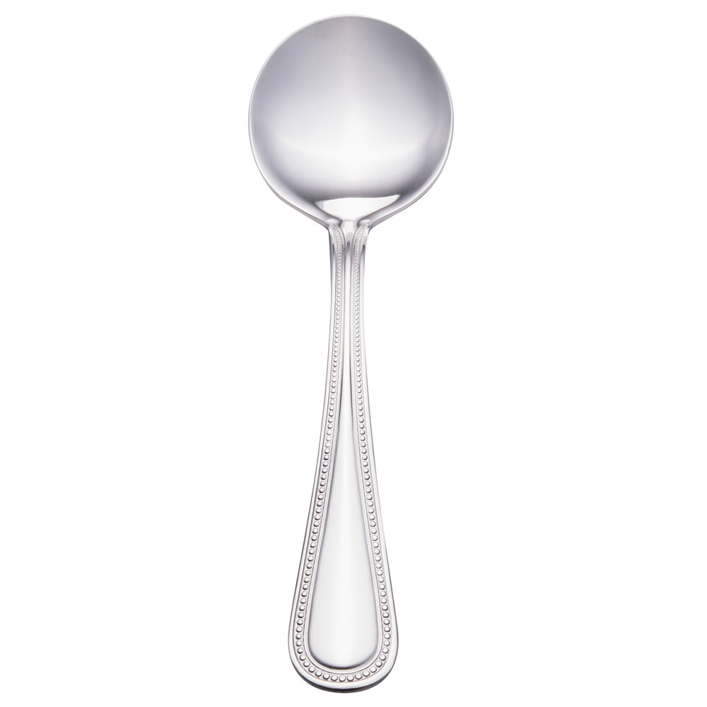Walco Colgate from Steelite International WL2712 6 1/4" 18/0 Stainless Steel Heavy Weight Bouillon Spoon - 36/Case