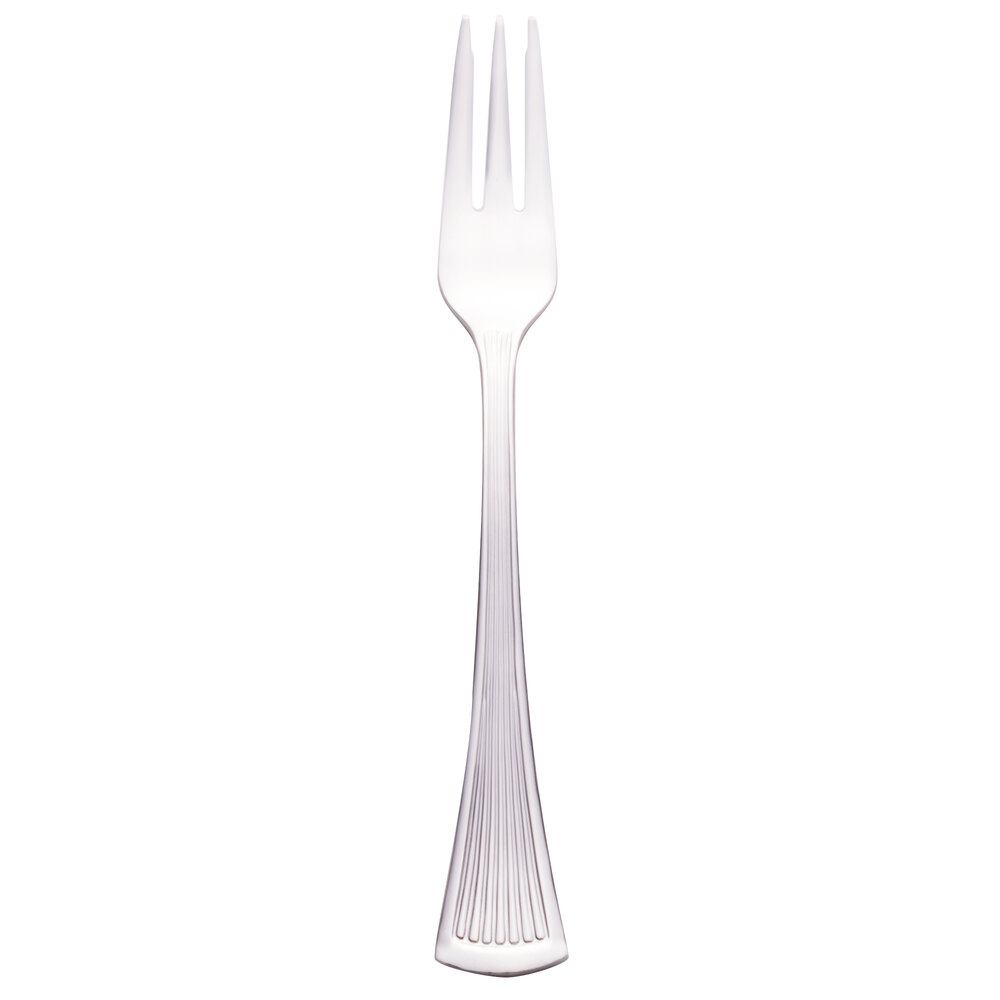Walco Bosa Nova from Steelite International WL1815 6 1/8" 18/0 Stainless Steel Heavy Weight Cocktail Fork - 36/Case