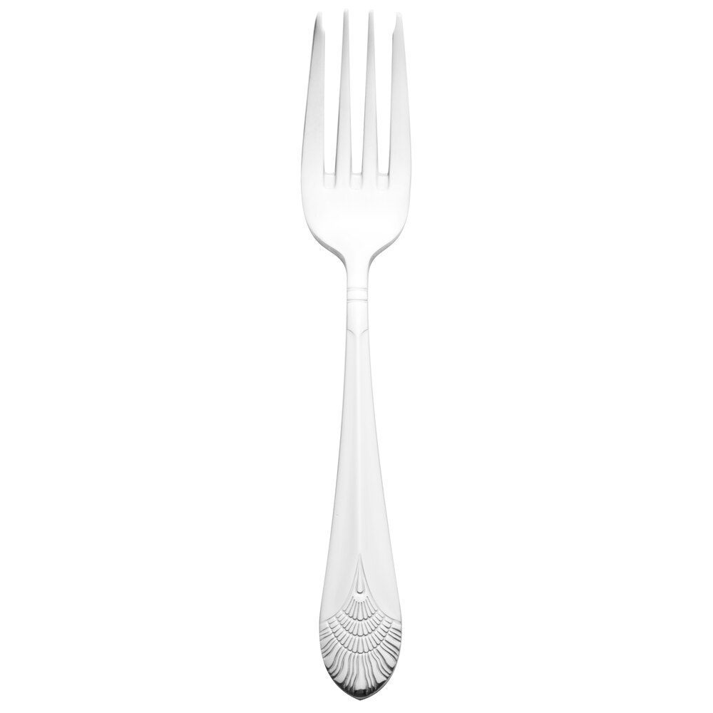 Walco Art Deco from Steelite International WL8006 7 1/8" 18/10 Stainless Steel Extra Heavy Weight Salad Fork - 24/Case