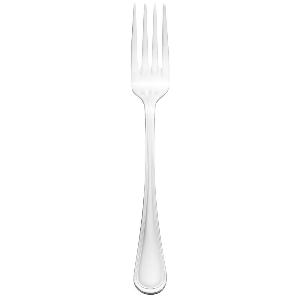 Walco Marcie from Steelite International WL71051S 8 1/8" 18/0 Stainless Steel Heavy Weight Short European Table Fork - 12/Case