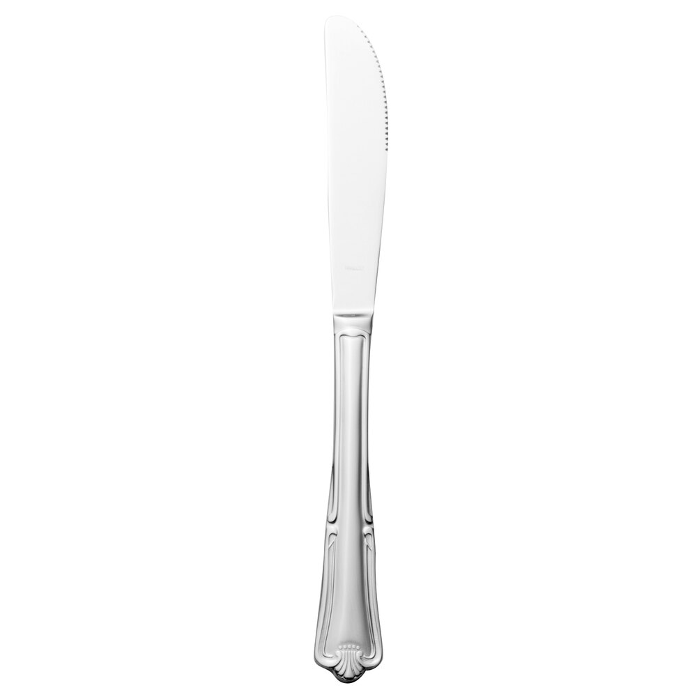 Walco Barony from Steelite International WL90451 9 3/16" 18/0 Stainless Steel Heavy Weight European Table Knife - 12/Case