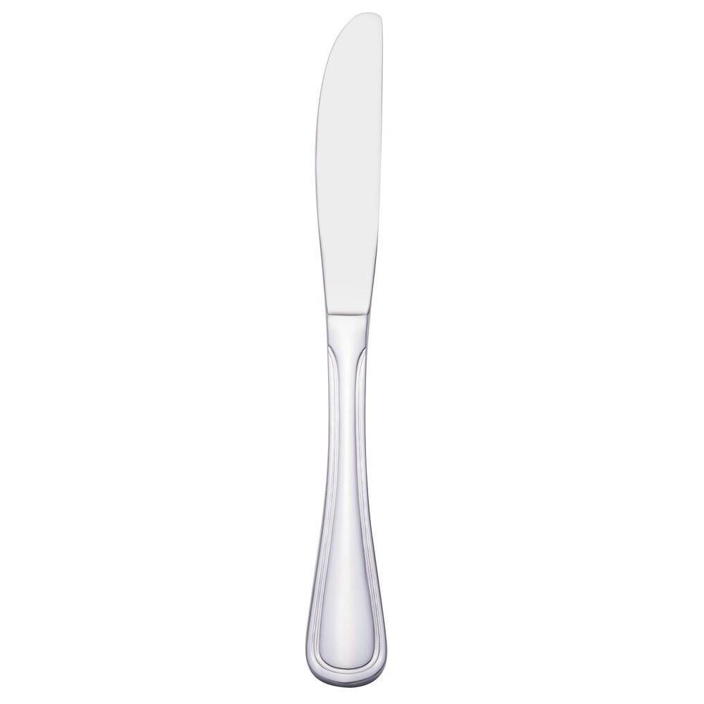 Walco Lisbon from Steelite International WL3545 8 7/8" 18/0 Stainless Steel Heavy Weight Dinner Knife - 36/Case