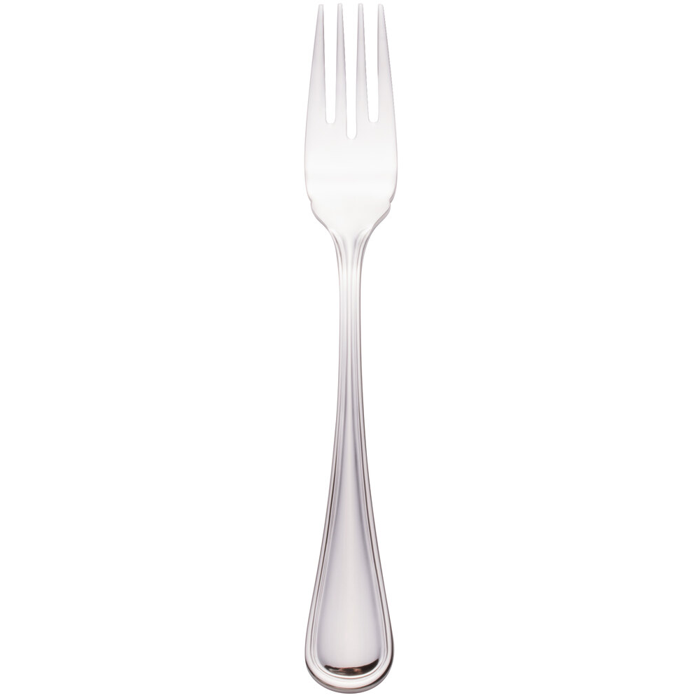 Walco Ultra from Steelite International WL9614 7 1/16" 18/10 Stainless Steel Extra Heavy Weight Flat Handle Fish Fork - 24/Case