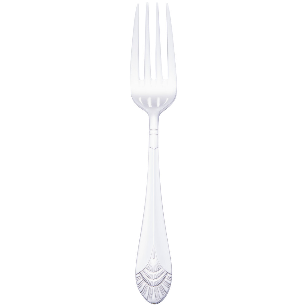 Walco Art Deco from Steelite International WL8005 7 5/8" 18/10 Stainless Steel Extra Heavy Weight Dinner Fork - 24/Case
