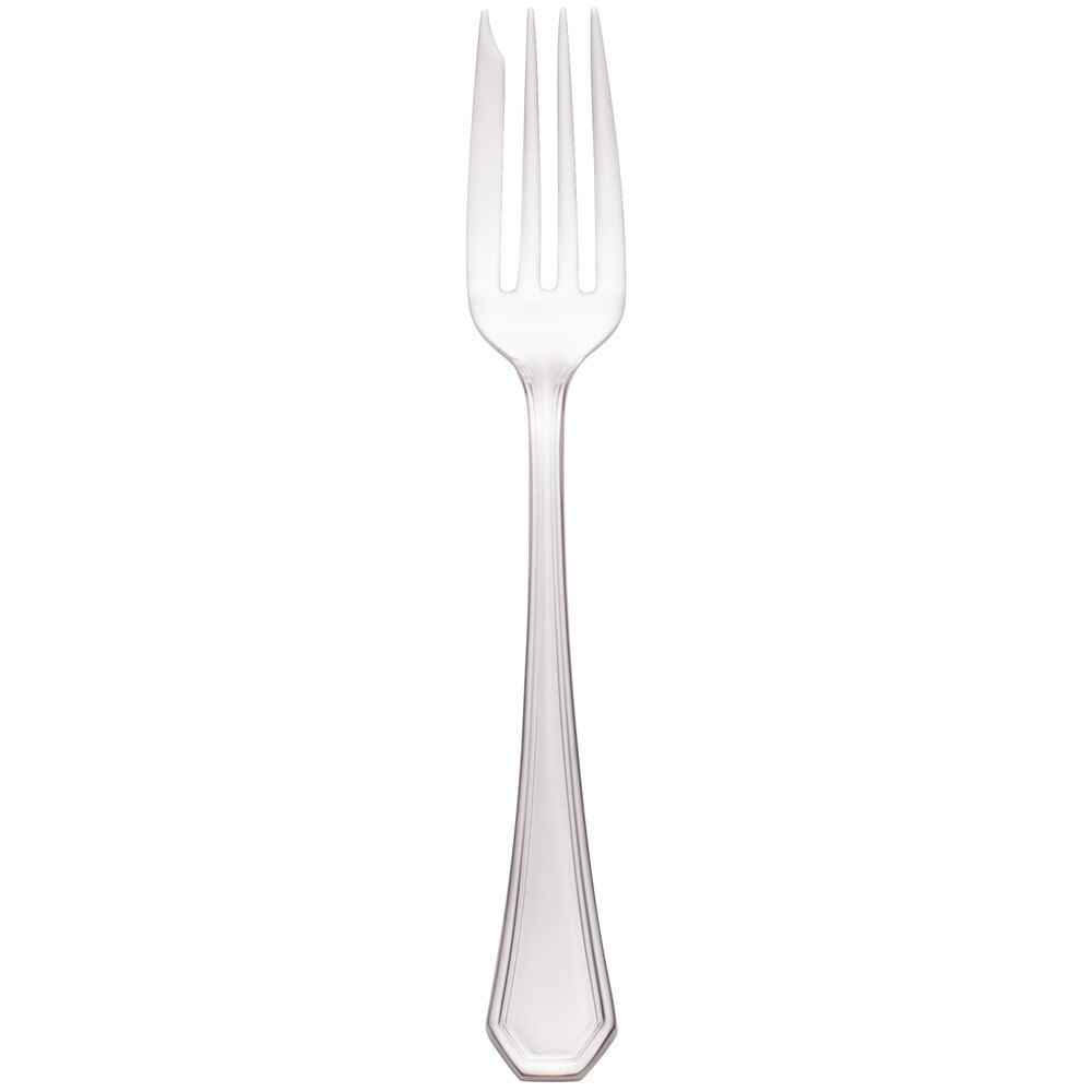 Walco Prim from Steelite International WL9714 7 1/16" 18/10 Stainless Steel Extra Heavy Weight Flat Handle Fish Fork - 24/Case