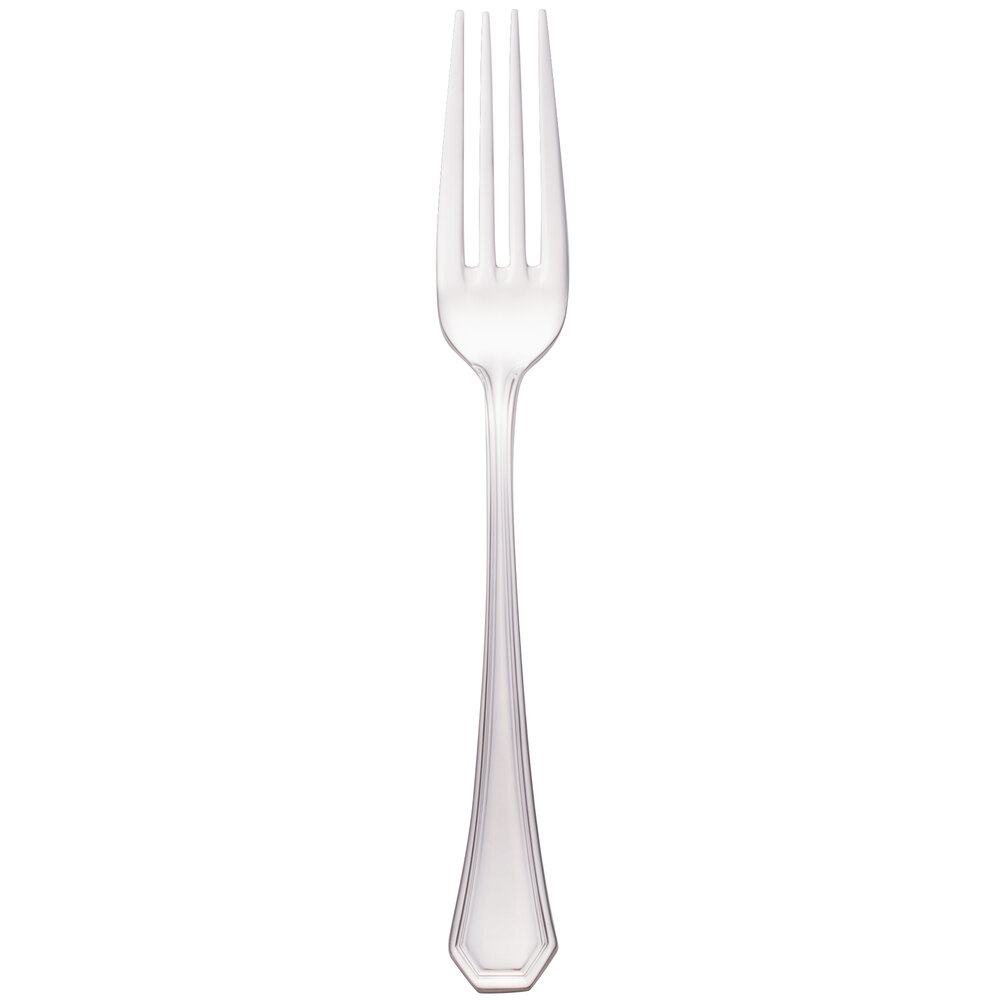 Walco Prim from Steelite International WL97051 8 1/8" 18/10 Stainless Steel Extra Heavy Weight European Table Fork - 24/Case