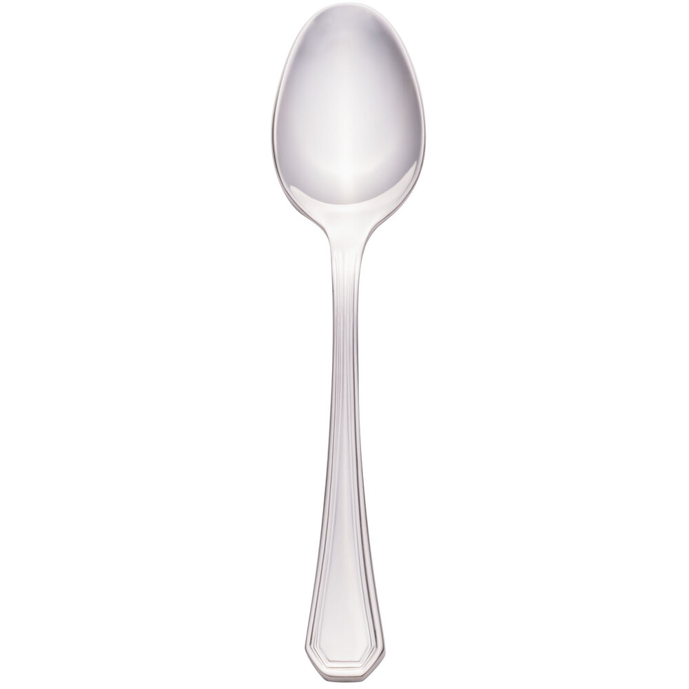 Walco Prim from Steelite International WL9729 4 3/8" 18/10 Stainless Steel Extra Heavy Weight Demitasse Spoon - 24/Case