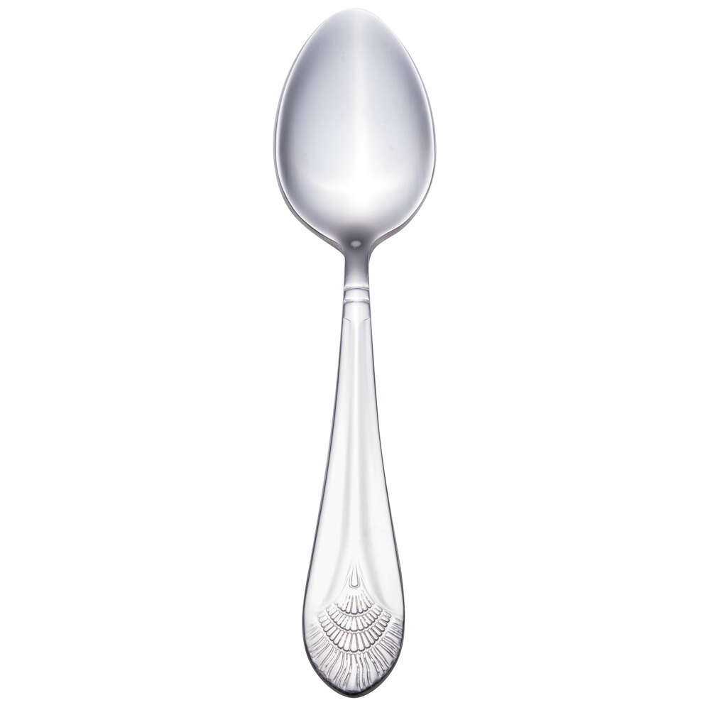 Walco Art Deco from Steelite International WL8001 5 7/8" 18/10 Stainless Steel Extra Heavy Weight Teaspoon - 36/Case