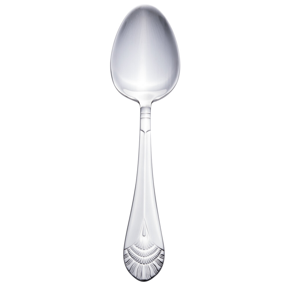 Walco Art Deco from Steelite International WL8003 8 5/16" 18/10 Stainless Steel Extra Heavy Weight Tablespoon / Serving Spoon - 24/Case