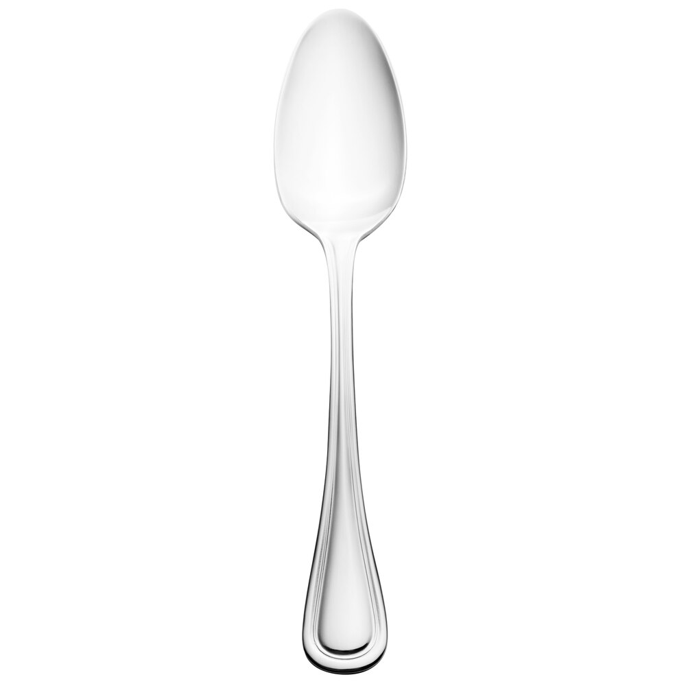 Walco Lisbon from Steelite International WL3507 7 1/16" 18/0 Stainless Steel Heavy Weight Dessert Spoon - 36/Case