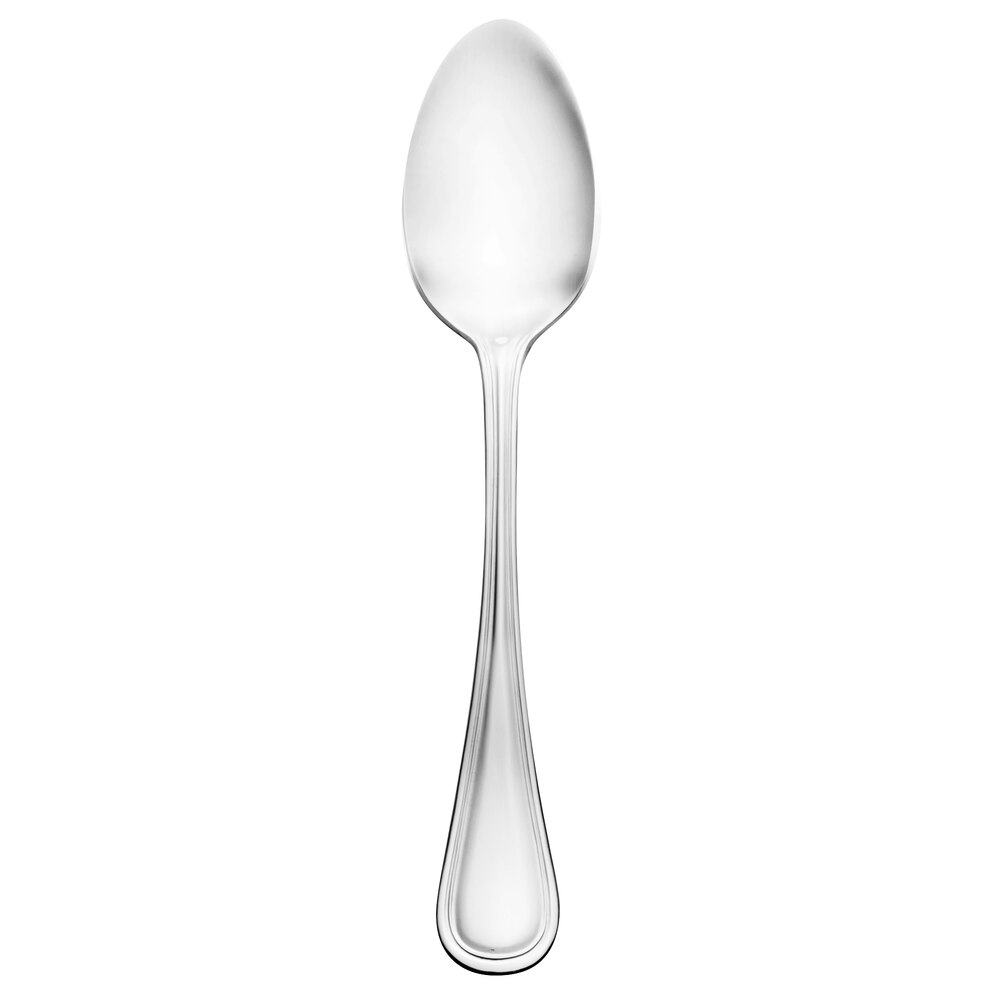 Walco Marcie from Steelite International WL7107 7 1/4" 18/0 Stainless Steel Heavy Weight Dessert Spoon - 24/Case