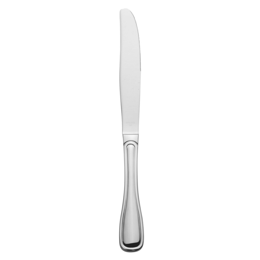 Walco Saville from Steelite International WL66451 9 5/8" 18/0 Stainless Steel Heavy Weight European Dinner Knife - 12/Case