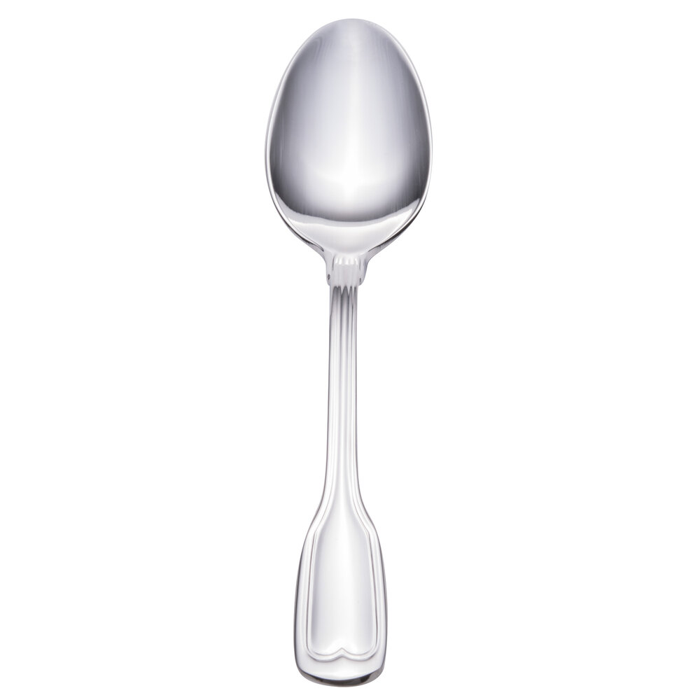 Walco Luxor from Steelite International WL9329 4 3/8" 18/10 Stainless Steel Extra Heavy Weight Demitasse Spoon - 24/Case