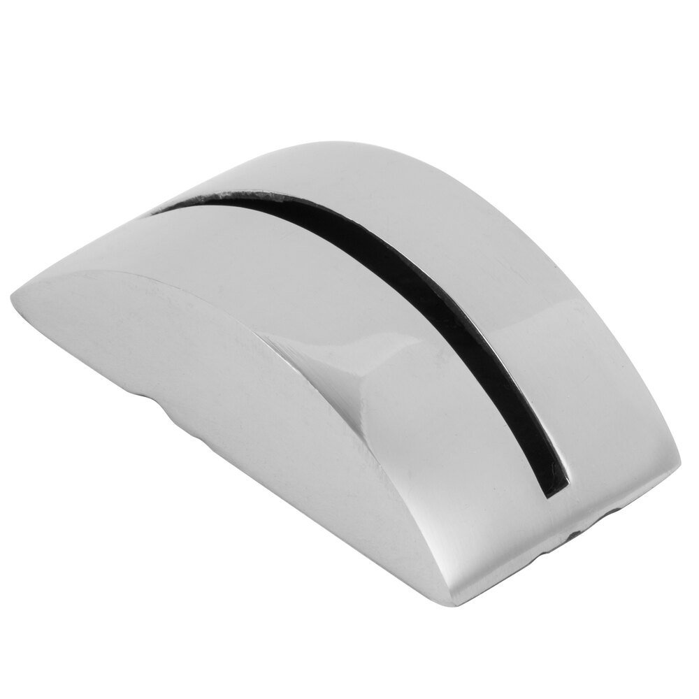 Clipper Mill by G.E.T. SGN-36 2 1/4" Stainless Steel Short Single Wave Card Holder