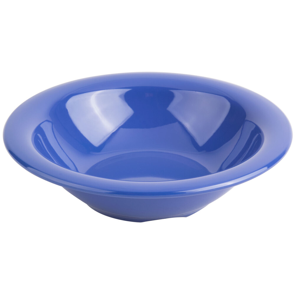 Carlisle 3303614 Sierrus 12 oz. 7 1/4" Ocean Blue Rimmed Melamine Bowl - 24/Case