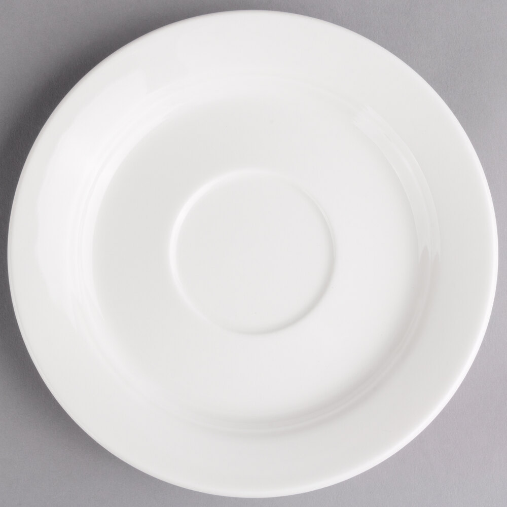 Villeroy & Boch 16-2016-1280 Corpo 6" White Porcelain Saucer - 6/Case